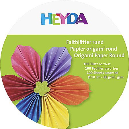 KP HARTIE ORIGAMI ROTUNDA 10CM 80GR 10 CULORI 100/SET 4875610 [1]