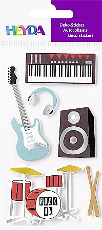 KP STICKER DECOR 7.5*16.5CM INSTRUMENTE MUZICALE 6 PCS 3780681 [1]