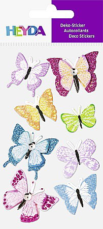 KP STICKER DECOR 7.5*16.5CM FLUTURI II 8 PCS 3780688 [1]