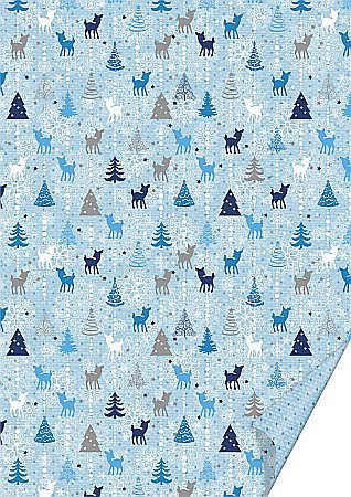 DE SEZON - KP CARTON DECOR 50*70 300GR MOTIV BAMBI ALBASTRU 4772039