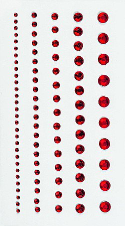 Stickere Decorative - KP STICKER DECOR 7.5*16.5CM PIETRICELE ROSII 0.2-6MM 95 PCS 3782940