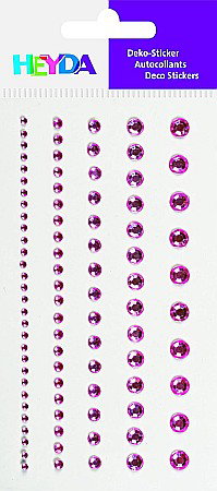 KP STICKER DECOR 7.5*16.5CM PIETRICELE ROTUNDE ROSE 0.2-6MM 95 PCS 3782942 [1]