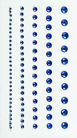 Stickere Decorative - KP STICKER DECOR 7.5*16.5CM PIETRICELE ROTUNDE ALBASTRE 0.2-6MM 95 PCS 3782943
