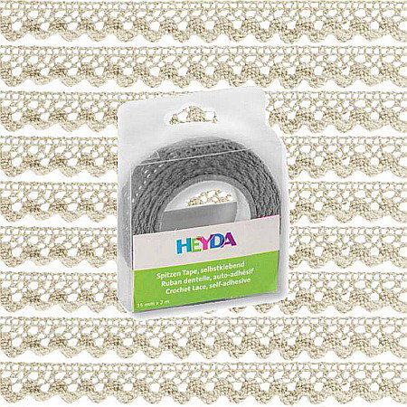 KP BANDA DECOR DANTELA AUTOADEZIVA 15MM*2M HEYDA VANILIE 3584513 [2]