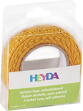 Snur dantela pentru flori - KP BANDA DECOR DANTELA AUTOADEZIVA 15MM*2M HEYDA MANGO 3584518
