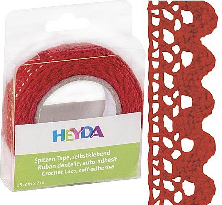 KP BANDA DECOR DANTELA AUTOADEZIVA 15MM*2M HEYDA ROSIE 3584524 [0]