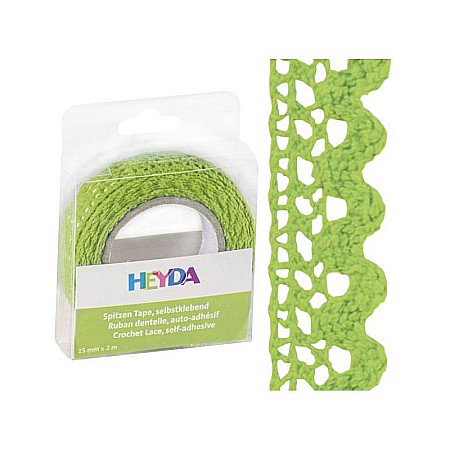 KP BANDA DECOR DANTELA AUTOADEZIVA 15MM*2M HEYDA VERDE 3584554 [0]