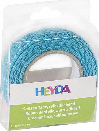 Snur dantela pentru flori - KP BANDA DECOR DANTELA AUTOADEZIVA 15MM*2M HEYDA ALBASTRA 3584531