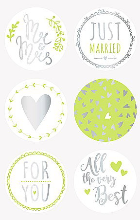 Stickere Decorative - KP STICKERE MARRIDE GREE 6/SET HEYDA 3780805