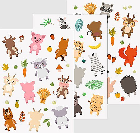 HOBBY - KP STICKER DECOR FEREASTRA ANIMALE FATA/SPATE 3COLI/SET 3584444