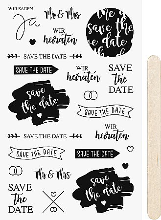 Articole Nunta, Bridal Party - KP STICKERE TRANSFERABILE SAVE THE DATE 10*19CM 3780903