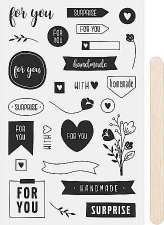 Transfer - KP STICKERE TRANSFERABILE FOR YOU NEGRE 10*19CM HEYDA 3780905