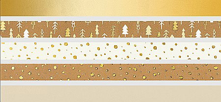 KP MINI BANDA AUTOADEZIVA DECOR CU DISPENSER 12MM*3M 5/SET NATURA AURIE CRACIUN 3584538 [2]