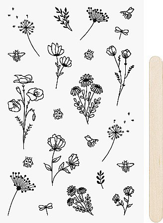 Stickere Decorative - KP STICKERE TRANSFERABILE FLORI 10*19CM 3780955