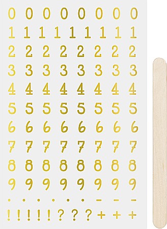 Stickere Decorative - KP STICKERE TRANSFERABILE CIFRE AURII 10*19CM HEYDA 3780964