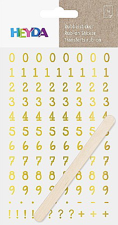 KP STICKERE TRANSFERABILE CIFRE AURII 10*19CM HEYDA 3780964 [1]