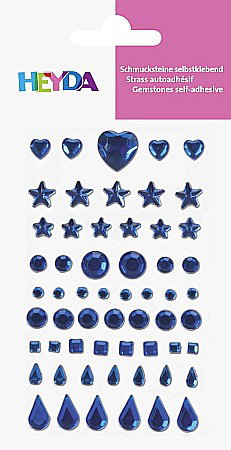 HOBBY - KP STICKER DECOR 7.5*14.8CM PIETRICELE ORNAMENTALE ALBASTRU INCHIS 58 PCS 4883342