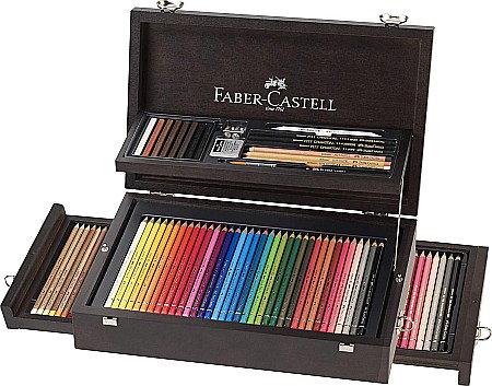 Seturi pentru arta - CUTIE LEMN COLECTIE ARTA SI GRAFICA FABER-CASTELL  FC110085SD