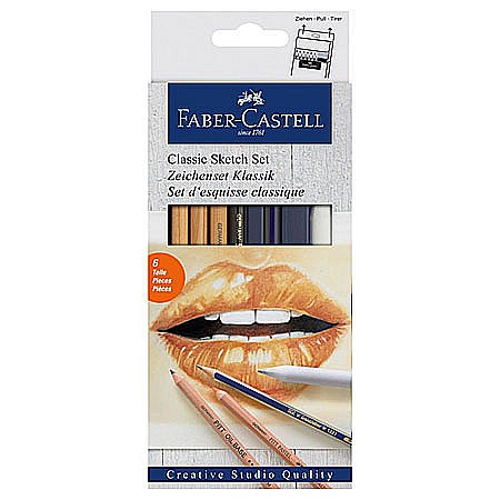 Seturi pentru arta - LEC CLASSIC SKETCK FABER-CASTELL 6/SET FC114004