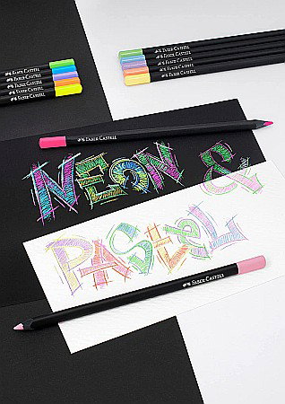 LEC CREIOANE COLORATE FABER-CASTELL BLACK EDITION NEON/PASTEL 12/SET FC116410 [2]