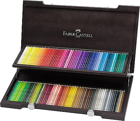 Seturi pentru arta - CUTIE LEMN 120 BUCATI CREIOANE ACUARELA ALBRECHT DURER FABER-CASTELL FC117513SD