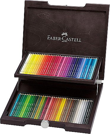 Seturi pentru arta - CUTIE LEMN 72 BUCATI CREIOANE ACUARELA ALBRECHT DURER FABER-CASTELL  FC117572SD