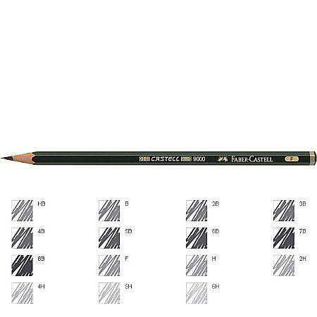 Creioane - LEC CREION FABER CASTELL 9000 F FC119010
