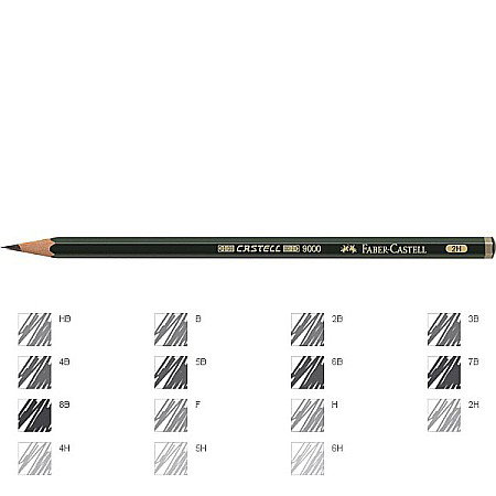 Creioane - LEC CREION FABER CASTELL 9000 2H FC119012