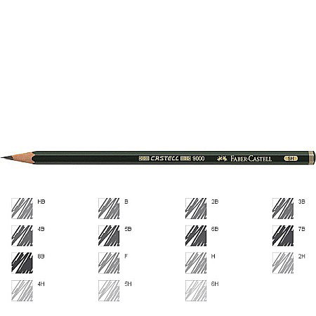 Creioane - LEC CREION FABER CASTELL 9000 5H FC119015