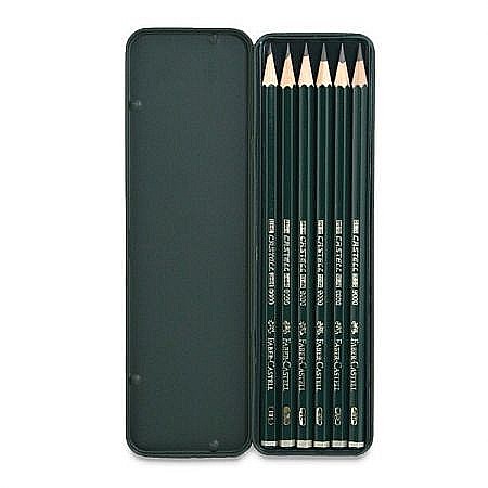Seturi pentru arta - LEC CREION FABER CASTELL 9000 6/SET FC119063  CUTIE METAL