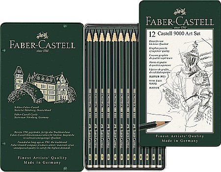 LEC CREION FABER CASTELL 9000 12/SET FC119065 CUTIE METAL [2]