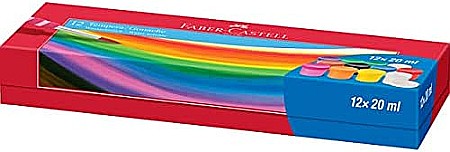 Acuarele Guase - LEC GUASE FABER-CASTELL 20ML 12/SET FC121050