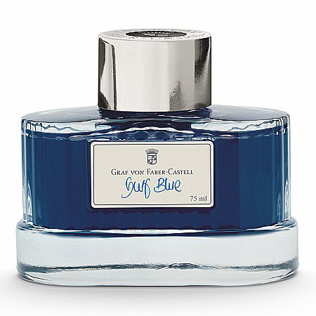 Cerneala Stilouri, Patroane cerneala - GRAF CERNEALA FABER CASTEL 75ML GULF ALBASTRA GF141018