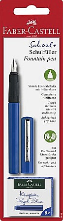 RECHIZITE SCOLARE IPB - LEC STILOU SCOLAR ALBASTRU SI 6 CARTUSE FABER-CASTELL FC149811