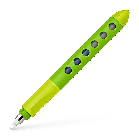 Stilouri si Rollere cu Cerneala - LEC STILOU SCOLAR FABER-CASTELL SCRIBOLINO STANGACI ,VERDE FC149817