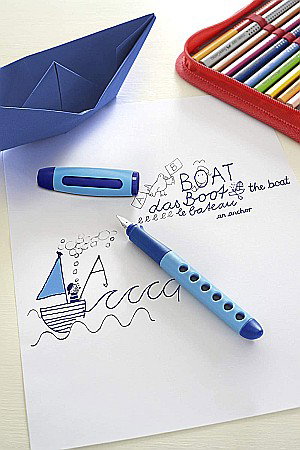 LEC STILOU SCOLAR FABER-CASTELL SCRIBOLINO STANGACI, ALBASTRU FC149849 [4]