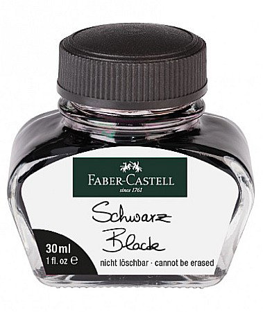 Cerneala Stilouri, Patroane cerneala - LEC CALIMARA CERNEALA FABER-CASTELL 30ML NEGRU FC149854