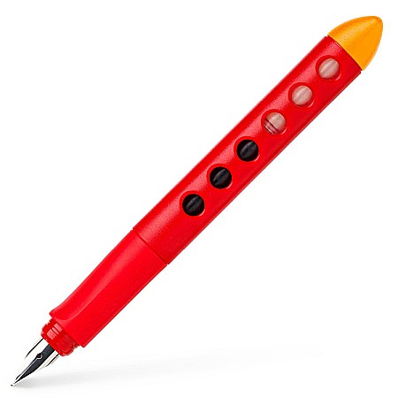 Stilouri si Rollere cu Cerneala - LEC STILOU SCOLAR FABER-CASTELL SCRIBOLINO STANGACI, ROSU FC149862