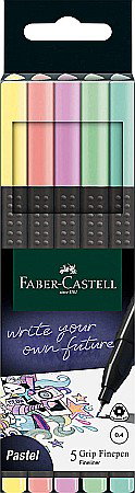 INSTRUMENTE DE SCRIS - LEC FINELINER FABER-CASTELL GRIP 0.4 MM 5/SET FC151602