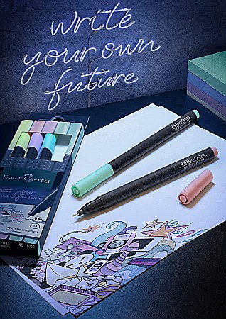 LEC FINELINER FABER-CASTELL GRIP 0.4 MM 5/SET FC151602 [1]