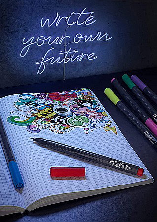 LEC FINELINER FABER-CASTELL GRIP 0.4MM 5/SET FC151604 [1]