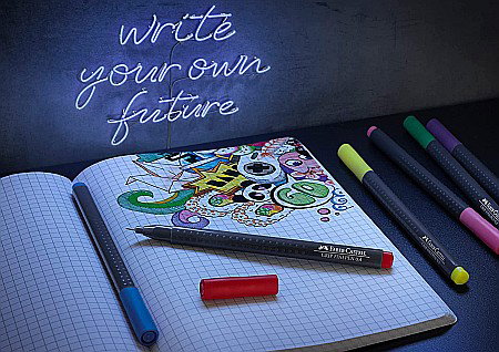 LEC FINELINER FABER-CASTELL GRIP 0.4MM 5/SET FC151604 [2]