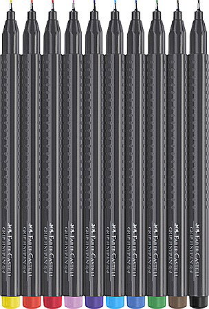 LEC FINELINER FABER-CASTELL GRIP 0.4 MM 10/SET FC151610 [2]