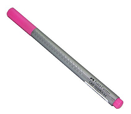 INSTRUMENTE DE SCRIS - LEC FINELINER FABER-CASTELL GRIP ROZ 0.4MM FC151619