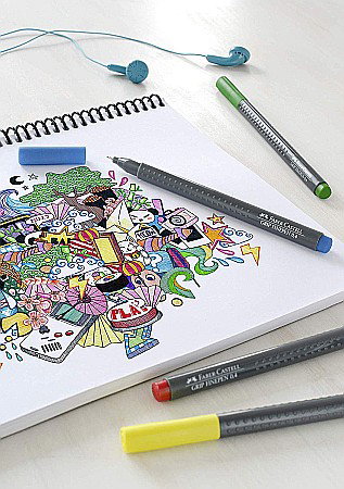 LEC FINELINER FABER-CASTELL GRIP 0.4MM 20/SET FC151620 [6]
