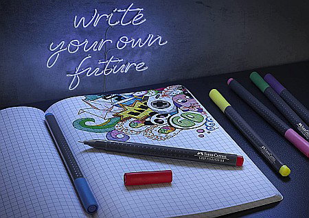 LEC FINELINER FABER-CASTELL GRIP 0.4MM 30/SET FC151630 [2]