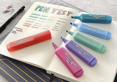 LEC TEXTMARKER FABER 4/SET FC154610 PASTEL [6]