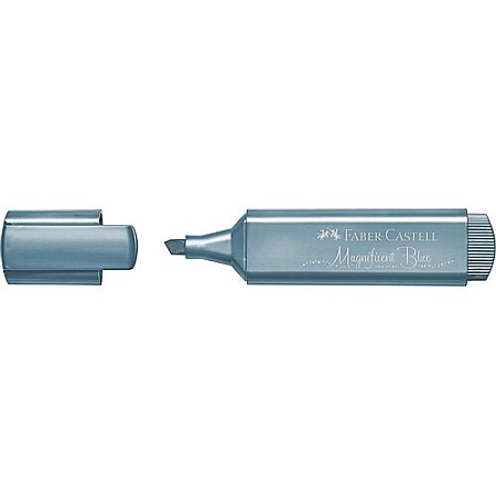 Textlinere - LEC TEXTMARKER FABER-CASTELL ALBASTRU METALIC FC154647