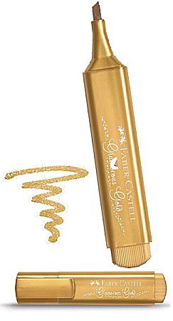 LEC TEXTMARKER FABER FC154650 GLAMOROUS GOLD METALIC [1]