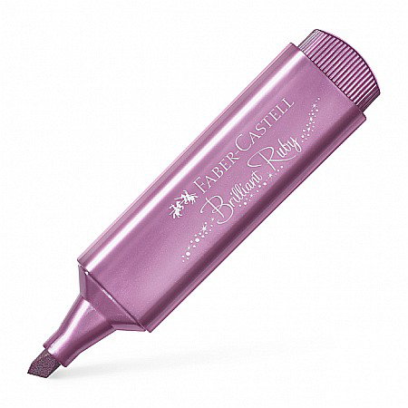 Textlinere - LEC TEXTMARKER FABER-CASTELL BRILLIANT RUBY METALIC FC154691